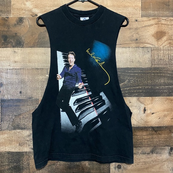 Vintage Y2k Paul McCartney Tour Shirt 2002 USA Tour Beatles Size Medium - Picture 2 of 2